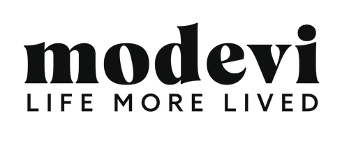 Modevi Logo Black with Tagline Life More Lived